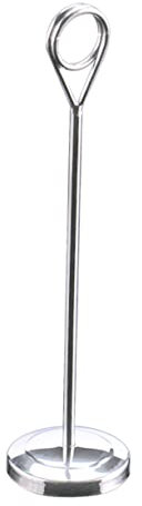 GETAJGHSD Tischnummer Aus Edelstahl Eleganter Memo Clip Für Hochzeiten Partys Und Restaurants Multifunktionale Tischdekoration Für Fotos Notizen Und Karten Silber