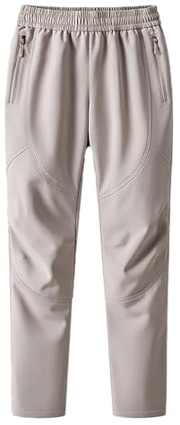 Winterhose Damen Wasserdicht Thermofleece - Regenhose Mit Gummizug Gefüttert Thermohose Gerades Bein Wanderhose Große Größe Softshellhose Einfarbig Freizeithose Oversized Outdoorhose