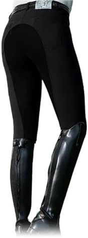 MDSIOKHJ Reithose Reithosen Kleidung for Damen und Herren, modische Hose mit hoher Taille, Radhose, Feste Hose(Black,L)