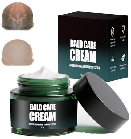 Scalp Care Cream, Balds Cream, Head Moisturiser for Men, Moisturizing Nourishing And Scalp Care, Natural Anti-Shine Effect, Hydrates & Protects (1)