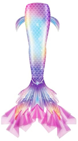 Générique Maillot De Bain de 𝓢𝓲𝓻𝓮̀𝓷𝓮 Adulte Été Beachwear Queue de poisson Costume de Rôle Scène 4-13 ans