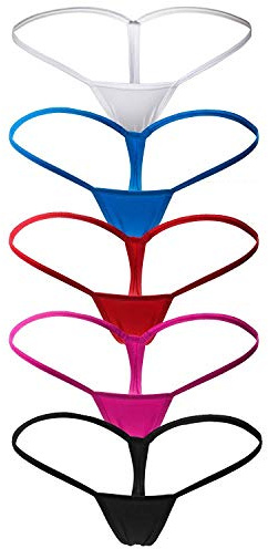 ETAOLINE Womens Low Rise G-String Thongs T-Back Panties Underwear