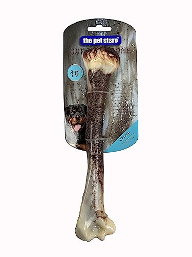 J&E Importers The Pet Store 10” Jurassic Bone Dog Chew Pet Toy For Aggressive Chewers, Maximum Strength, Tough Extreme, Hours Of Fun For Your Dog