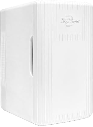 Koolatron Retro 6L Mini Fridge For Bedrooms Small 12V Portable Cooler Warmer Refrigerator 8 Can Table Top Quiet Mini Fridges For Skincare Food Drinks Kids Home Car & Travel White