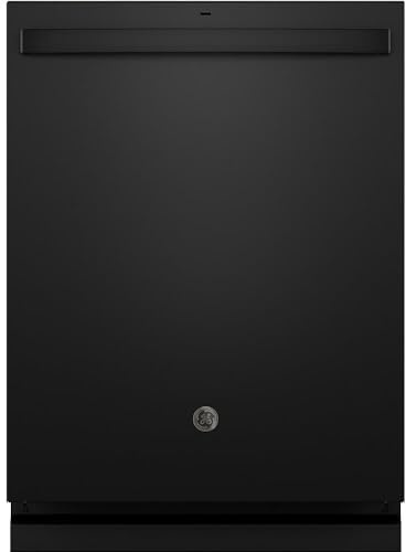 GE 24 in. Black Top Control Built-in Tall Tub Dishwasher with 3rd Rack, Bottle Jets, 45 dBA GDT670SGVBB