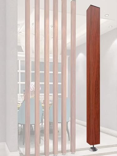 Balaustres modernos de listones de madera para escaleras, poste alto de pared para suelo a techo, pantallas decorativas en comedor, tienda de ropa, sala de estar, 1 paquete (70 cm/27.5 pulgadas/70 m)
