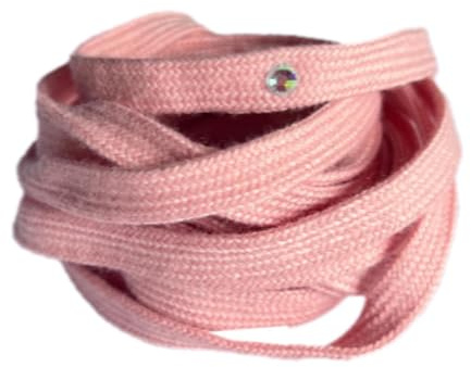 Perfeclan Ice Hockey Skate Laces Figure Skating Laces Portable Polyester 300cm Elegant Multipurpose Shoelaces for Hockey Figure Skates, Pink