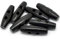 20 Stück Holzknöpfe, Knebelknöpfe Oval 3,5 x 1,0 cm schwarz 2 Löcher ovale längliche Knöpfe Knebelknopf Knopf Mantelknöpfe Jackenknöpfe basteln annähen nähen