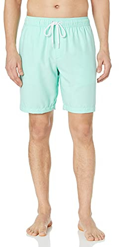 Amazon Essentials Short De Bain 22,9 cm À Séchage Rapide Et Coupe Décontractée - couleurs abandonnées Homme, Vert Menthe, XL