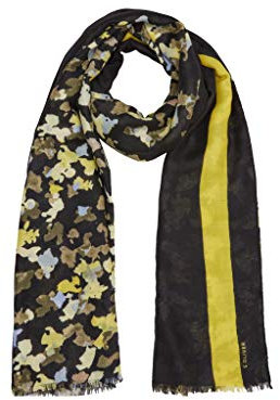 s.Oliver Damen 201.10.101.25.277.2058774 Mode-Schal, Black Placed Print, 1