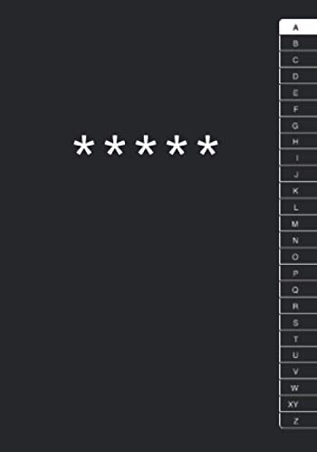 Passwort Buch Mit Register - Klein: in Etwa DIN A6 Format | 100 Seiten | Platz für 200 Passwörter | Mit Alphabetischem ABC Register