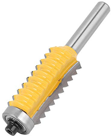 Ejoyous 8 Shank Woodworking Cutter Router Bit Set, Multi-Tooth Tenon Knife 8x24, 8x30, 8x41, 8x55, Carbide, Glue Joint Cut, 3 Flutes, 8mm Shank, 24-55mm Cutting Length