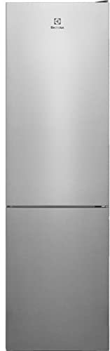 Electrolux LNC7ME34X1 Frigorífico Combi, Libre Instalación, 2,01 m, CustomFlex, Tecnología Twintech, Sistema MultiFlow, Display interior, Cajón ExtraChill, Tirador integrado, Luces LED, Inox, Clase E