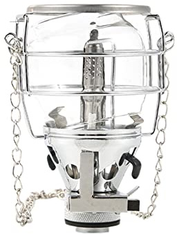 Camp Light,Stormlykta - Retro lampa förstärkt rostfritt stål lampskärm, kedjedesign för strandvandring Fiske Picknick camping Qarido