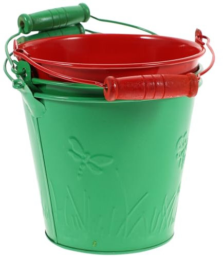 UPKOCH 3Pcs Multi-Function Beach Toys Set - Wear-Resistant Buckets and Spade for Kids, Random Color - Ideal Sand Play Toy for Beach Outings