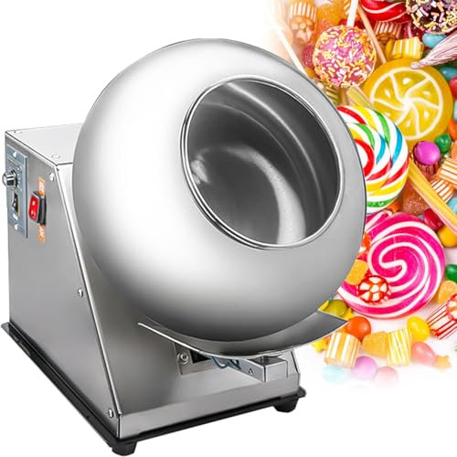 KYZTMHC Lucidatrice per Rivestimento di Cioccolato Macchina Automatica per Il Rivestimento di compresse Macchina per Ricoprire Lo Zucchero Commerciale Macchina