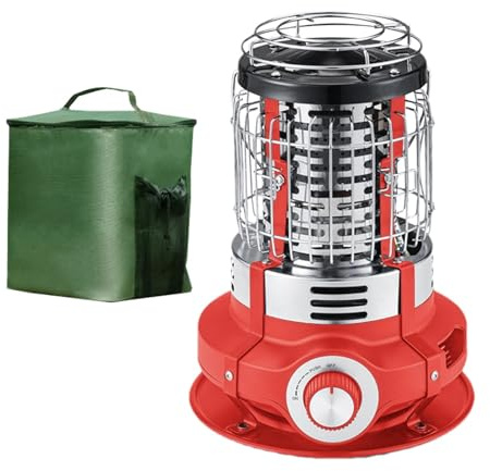 Zuasdvnk Riscaldatori per esterni per terrazzo, riscaldatori da terrazza per uso esterno, bruciatore per riscaldamento da terrazzo, riscaldamento elettrico portatile da 1500 W, stufa a riscaldamento