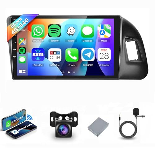 8 CORE 4G+64G Autoradio Android 13 per Audi Q5 2010-2018, 9 HD IPS Touchscreen Stereo Auto co DSP Carplay Android Auto GPS Wi-Fi Bluetooth Radio FM RDS Retrocamera