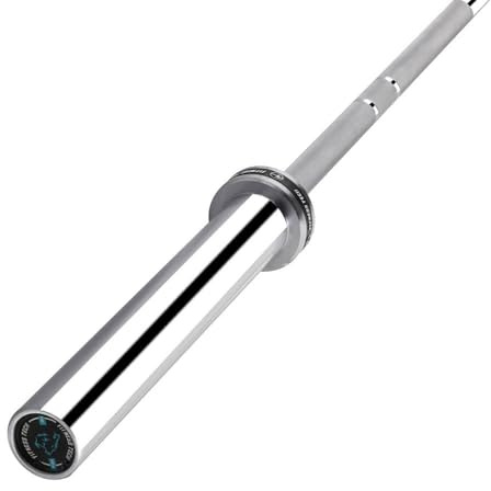 Fitness Tech Bilanciere Olimpico 50 mm 200 cm 15 kg | Barra Pesi con Cuscinetti per Palestra, Powerlifting, Cross Training e Home Gym