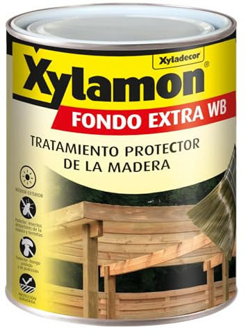 Xylamon Fondo Extra WB, Protector de Madera Interior y Exterior, Base Agua (Incoloro, 2,5 L)