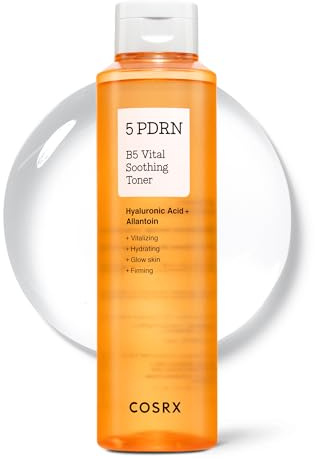 COSRX 5 PDRN B5 Vital Soothing Toner 280 ml – Koreanische Hautpflege zur Pflege und Revitalisierung der Haut mit Lachs-DNA, Centella & Panthenol