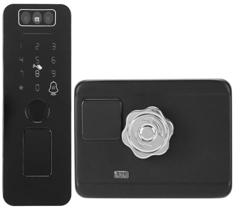 Fesjoy Robust Smart Lock WiFi-ansiktsigenkänning med Fingeravtryck med Flera Upplåsningsmetoder Dörrlås för Säkerhet Inomhus Utomhus Användarkapacitetshantering