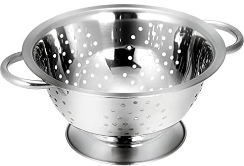 Tescoma 428510 GrandChef Colapasta con Base, Acciaio Inossidabile, 24 cm