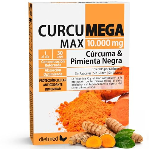 DietMed Curcumega Max 10.000 mg - 30 Cápsulas