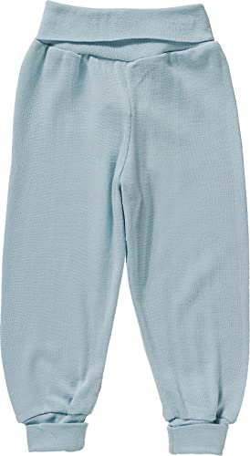 Engel Baby Hose mit Nabelbund reine Bio-Wolle/Seide, Gletscher, 50/56