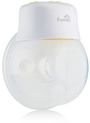 Funmi Tragbare elektrische Milchpumpe – Leise, tragbare freihändige Milchpumpe, die im BH getragen werden kann, kompakte elektrische Einzelmilchpumpe für stillende Mütter