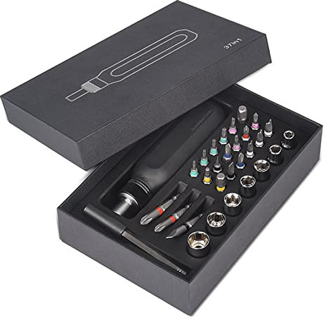 LZHDZQD Magnetischer Schraubendreher Set Schraubenzieher mit bits Magnetisch Bits Professionelle Wartungswerkzeuge Set Multifunktionsschraubendreher (37 in 1 ratsche sets)