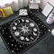 FEOFKJD Boho Himmelsteppich - Schwarz und Weiß Sternbilder Sternzeichen Teppiche Mond Teppich Solar Sterne Teppiche Gothic Bodenmatten für Schlafzimmer Wohnzimmer Esszimmer 90 x 150
