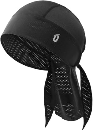 Oscenny Bandana de Sport,Matériau perforé léger Séchage Rapide Bandana Casque de Sport Protection Solaire Cyclisme Course Moto sous Casquette