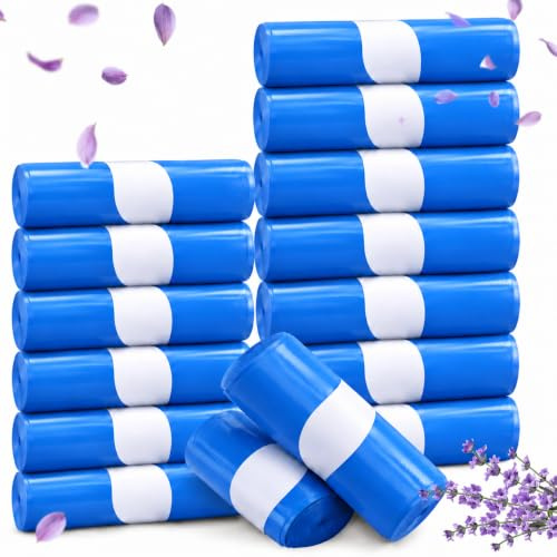 Dazhtu Lot de 12 Recharge Poubelle à Couches, 4,5M Sac Poubelle Couche Grande Capacité Étendu Épaissi Recharge, Bebe Recharge Sac Poubelle Couche Compatible, bleu