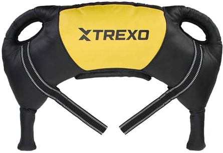 XTREXO Bulgarian Exercise Bag 15 kg Krafttraining Fitness Ausdauer Perfekt für Zuhause und Fitnessstudio Trainingstasche aus Öko-Leder PU 73 x 40 x 19 cm Sandsack Training für Fitness Crossfit