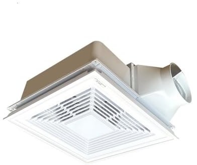 cfycfy987 Ventilation Fan Integrated Ceiling High-Power Ventilation Fan 30 * 30 Kitchen and Bathroom Ceiling Mounted Strong Exhaust Fan Bathroom Fan Extractor