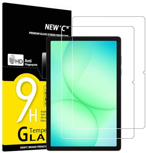 NEW'C 2 Pezzi, Pellicola Prottetiva per Samsung Galaxy Tab A11+ (11 pollici), Vetro Temperato, Durezza 9H, 0,33mm Ultra Trasparente, Ultra Resistente