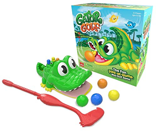 Goliath Games Gator Play-at-Home Mini Golf, Spiel für Kinder ab 3 Jahren, 27 x 27 x 12,5 cm