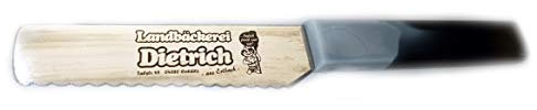 Landbäckerei Dietrich Brötchenmesser - sehr scharfe gezackte Klinge - Qualität aus Solingen/mit exclusiven Aufdruck