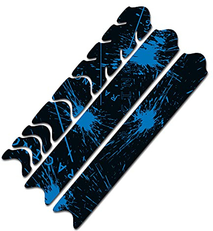 AlphaShield K099 Bike Frame Protection Film Sticker for Mountain Bike BMX Neon Blue (Racing Neon Blue 06)