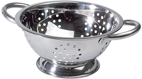 TIENDA EURASIA - Colador de Acero Inoxidable, Escurridor de Verduras, ø24 cm