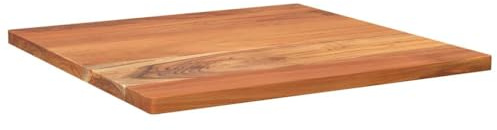 vidaXL Tischplatte, Holzplatte Quadratisch, Massivholzplatte für Bartisch Beistelltisch Esstisch, Ersatztischplatte, 50x50x2,5cm Akazienholz