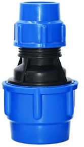 MiJunHD Conector recto reductor de tubería de polietileno, conexión de acoplador reductor de 50 mm a 32 mm, accesorios rápidos de plástico para riego de jardín y agricultura (1 pieza)