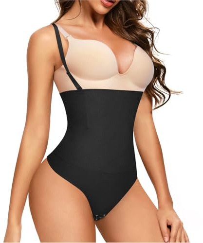 SHEKINI Body Sculptant Femme Shapewear Bodysuit Gaine Amincissante Ventre Plat String Gainante Minceur Invisible
