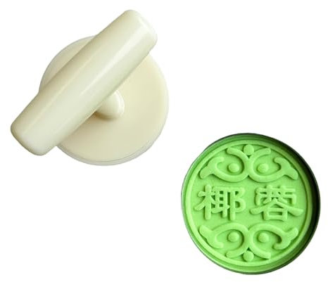 Sello de galletas con personajes chinos, moldes para tartas de luna, presión de mano, herramienta para hornear para festivales de mediados de otoño