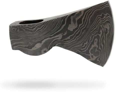 Festus Trading Company Handmade Damascus Steel Axe – Premium Chopping Hatchet for Camping, Wood Splitting & Kindling – Outdoor Survival Tool & Sharp Blade