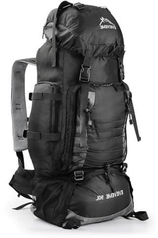 90L Waterproof Hiking Backpack Large Camping Rucksack Lightweight