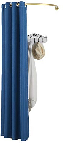 Mobile portaoggetti portatile con fibbia romana sospesa e pieghevole, struttura in metallo liscio, disponibile in 6 colori e 3 dimensioni, ideale per centri commerciali ed eventi