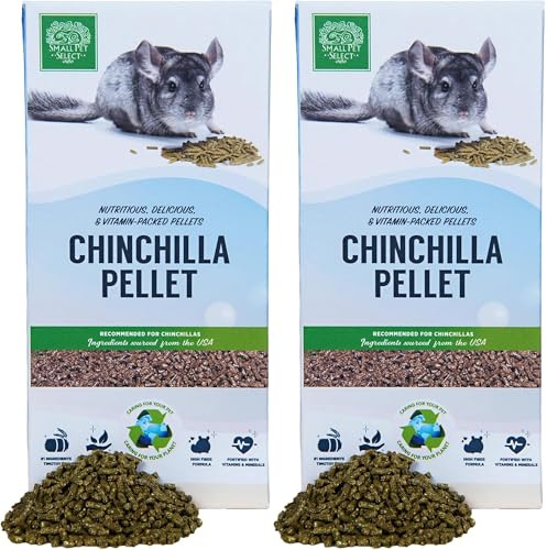 Small Pet Select - Chinchilla Pellet Food, 10lb (Two Pack, 5lb)