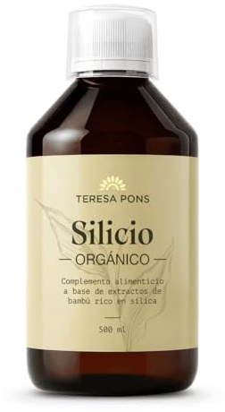Teresa Pons – Silicio Orgánico | Apoyo a huesos, articulaciones, piel y cabello | Con MESOPOROSIL® (ácido ortosilícico) y bambú rico en sílice | 500 ml
